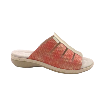 INFINI MULE CUIR ADOMI-726-001 CORAIL OR (5139)