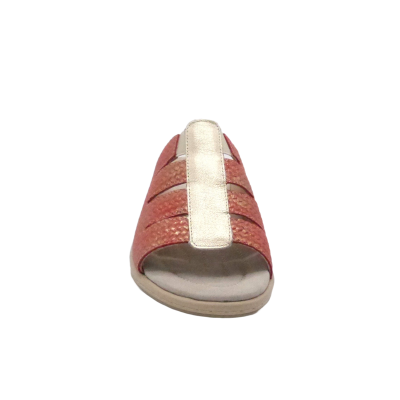 INFINI MULE CUIR ADOMI-726-001 CORAIL OR (5139)