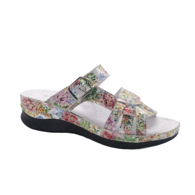 INFINI MULE CUIR LIGHT XANTAL-726-001 FLEUR(5140)