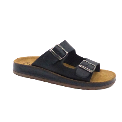 FLY FLOT MULE 2 BRIDES CUIR CONFORT NOIR (5456)