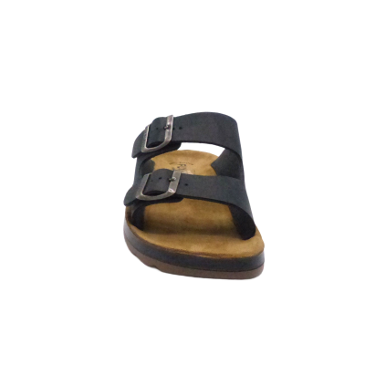 FLY FLOT MULE 2 BRIDES CUIR CONFORT NOIR (5456)