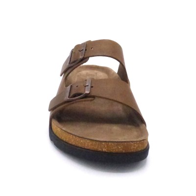 RIEKER 21190-00 MARRON MULE CUIR BIO LARGE (5087)