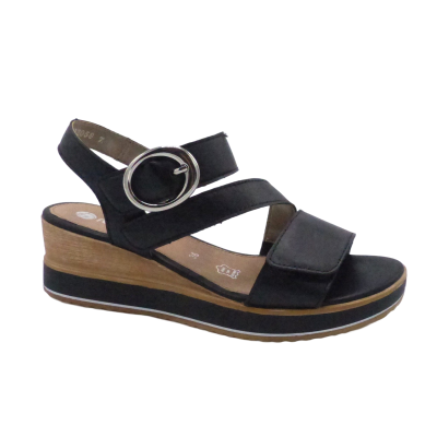 REMONTE D6466-00 NOIR SANDALE TALON (5085)