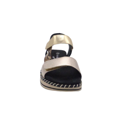 REMONTE SANDALE CUIR CONFORT METALLIC (5396)
