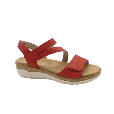 REMONTE SANDALE CUIR CONFORT ROUGE (5176)