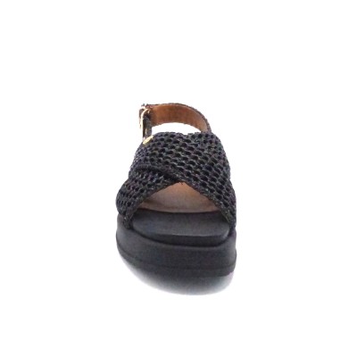 TAMARIS 1-28224-46 SANDALE COMPENSEE NOIR (5149)