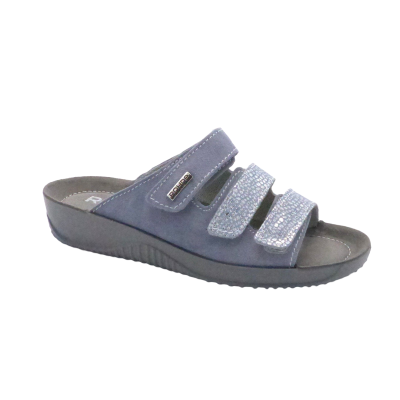 ROHDE 1932 CUIR 3 BRIDES VELCRO BALTIC (5009)