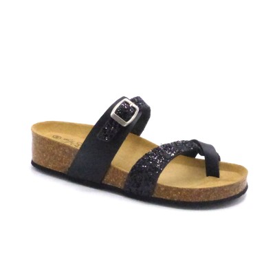 ESPADRILLE 3530-3 NOIR ENTRE DOIGTS  (974)