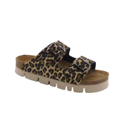 ESPADRILLE SABOT BIO LEOPARD LEGER(5340)