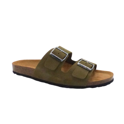 MAISON ESPADRILLE MULE BIO HOMME KAKI (5467)
