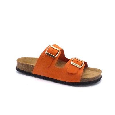 MAISON ESPADRILLE 3524-8 ORANGE 2 BRIDES (5343)