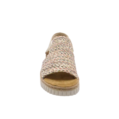 RIEKER SANDALE ELASTIQUE 69276-60 BEIGE (4886)