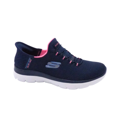 SKECHERS 150123-NVPK SLIP INS NAVY-PINK (280)