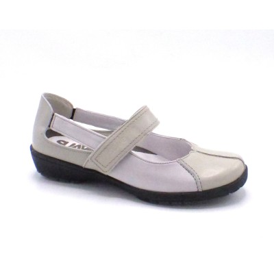 SUAVE BALLERINE CUIR CONFORT 8029 GRIS (1990)