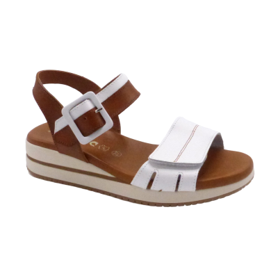 JORDANA SANDALE 4930 WHITE COMB-1 (5384)