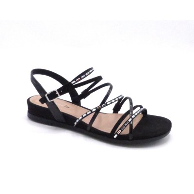 TAMARIS 1-28103-42 BLACK GLAM SANDALE (5128)