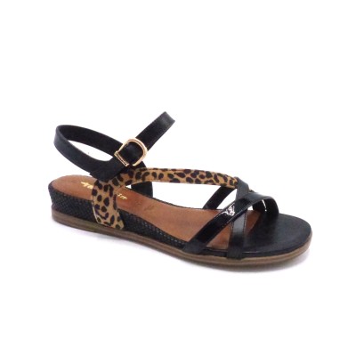 TAMARIS 1-28146-46 BLACK COMB SANDALE (5130)
