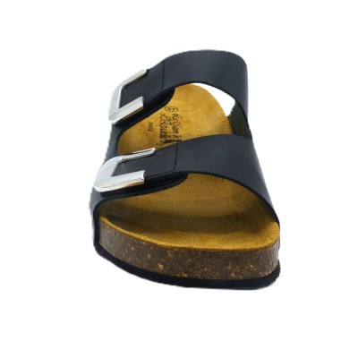 Mule Cuir Scratch 3539-7 NOIR Maison Espadrille