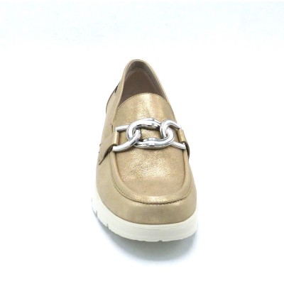 Mocassin Cuir Confort 503842 Platino Fluchos