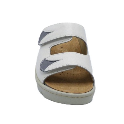 Mule Confort Cuir S1076 BLANC Hergos Sabatini