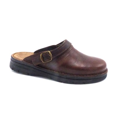 Sabot  Cuir Cousu MARRON POITIER SWEDI