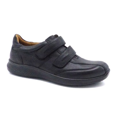 Chaussure confort velcro 322206 NOIR Jomos(H)