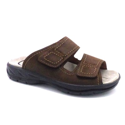 Mule Confort Cuir Scratch 503601 MARRON JOMOS