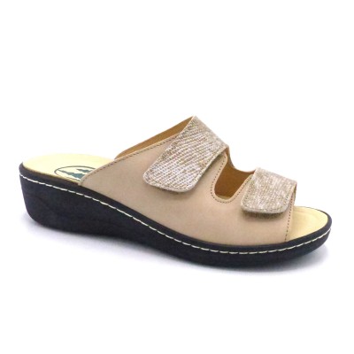 MULE CONFORT CUIR 3005 BEIGE FRANKEN SCHUHE (H)