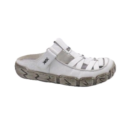 Sabot Cuir L0396-80 BLANC RIEKER