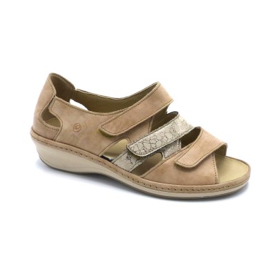 Sandale Cuir Confort 0962 Sandy-Pyrite SUAVE