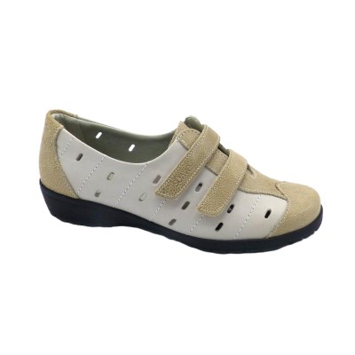 Chaussure Confort Velcro 8017 Almond Suave
