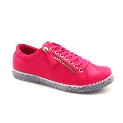 Basket Confort Cuir 0346739-767 Magenta Andrea Con