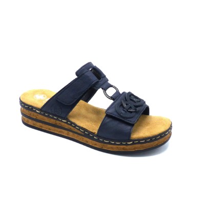 Mule Confort Scratch62936-14 Marine Rieker