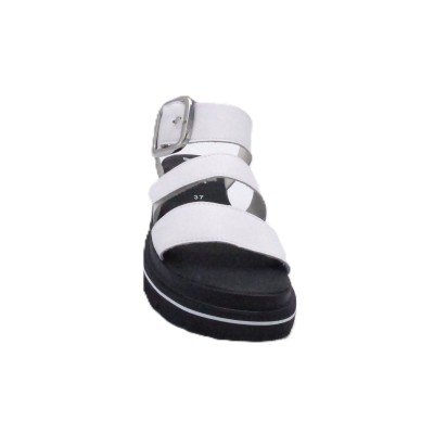 Sandale cuir W1650-80 BLANC RIEKER