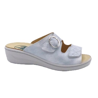 Mule Cuir Confort 3040-F1 SILVER FRANKEN SCHUHE