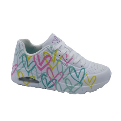 Basket UNO LOVE WHITE/MULTI 177982/WMLT SKECHERS