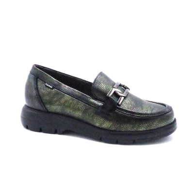 Mocassin Cuir Confort 505445 F1794 VERT Fluchos
