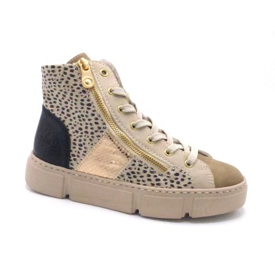 BASKET HAUTE N5931-62 BEIGE COMB RIEKER