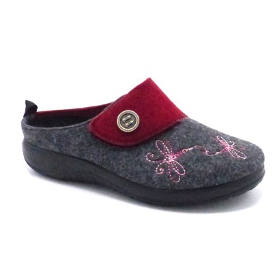MULE SCRATCH 320300-41 BURGUNDY FLY FLOT