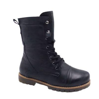 BOTTINE  CUIR CONFORT 0348006-002 BLACK CONTI