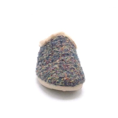 MULE TEXTILE CHAUDE 6230 BLEU MAISON ESPADRILLE